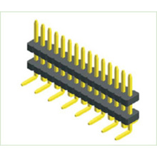 1.27mm(.050") Pitch Strip Pin Header Single Row Double Plastic SMT180°/ Vertical