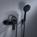 Bathroom Bathtub Shower Faucet Set Black Wall Mount Rainfall Shower Head 1 Handle Shower Faucets Mixer Tap