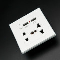 Universal Standard 2.1A USB Wall Socket Home Wall Charger 2 Ports USB Outlet Power Charger For Phone White/Black/Gold