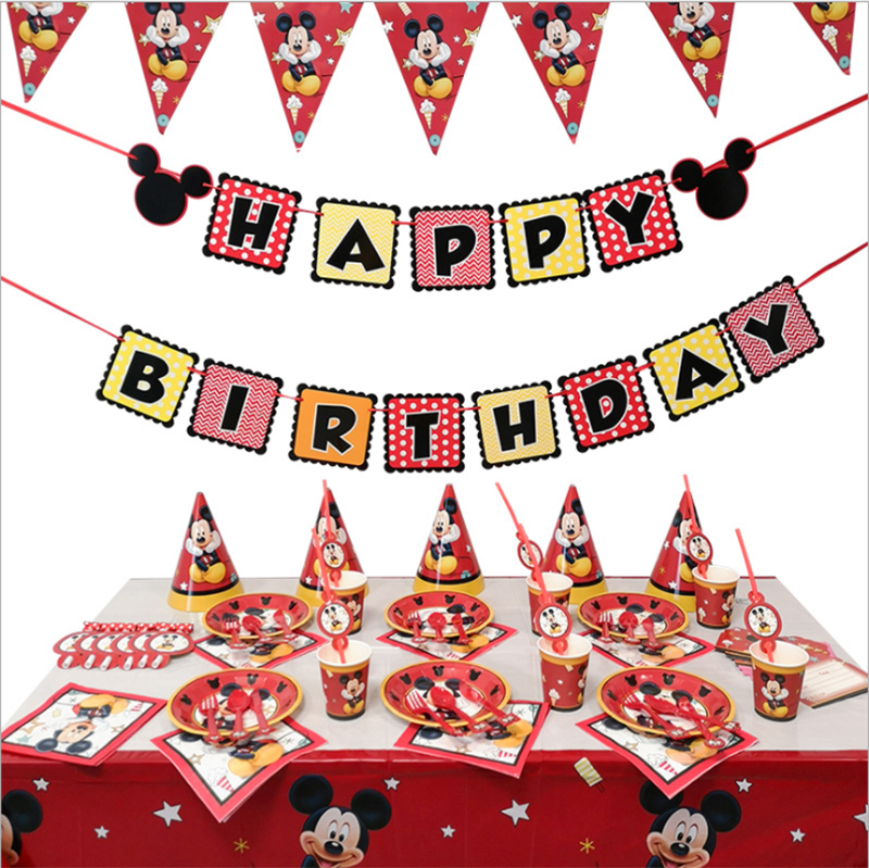 Party supplies Mickey Mouse image party decoration children birthday party balloon pendant baby shouwer supplies childrens birth