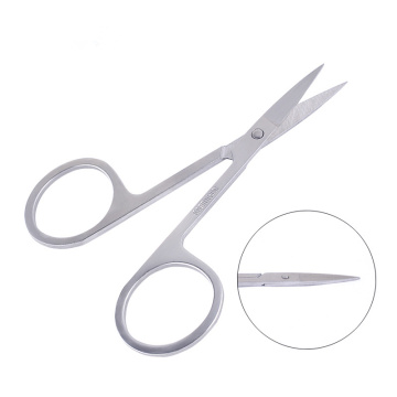 1pc Professional Eyebrow Scissor Makeup Manicure Scissors Nails Cuticle Scissors Curved Pedicure Dead Skin Remover Makeup Tool