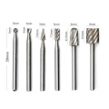 Rotary Tool 6pcs HSS Drill Bit Set Cutting Routing Grinding Bit Milling Cutter for Woodworking/Plastic 3mm 3mm 3mm 3mm 6mm 8mm