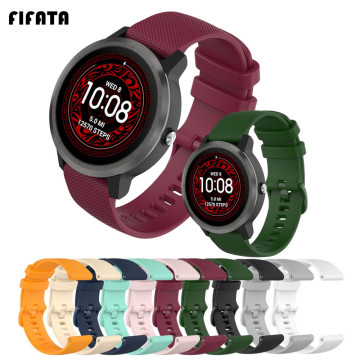 FIFATA 22mm 20mm 18mm Silicone Bracelet For Garmin Vivoactive 3 4 4S Smart Watch Band Strap For Venu 245 645 Sport Wristband