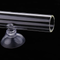 Shrimp Feeding Food Tube with 2X Suction Cup, Glass Feeder Feeding for Aquarium Fish Tank 25/30/35/40/45cm Length