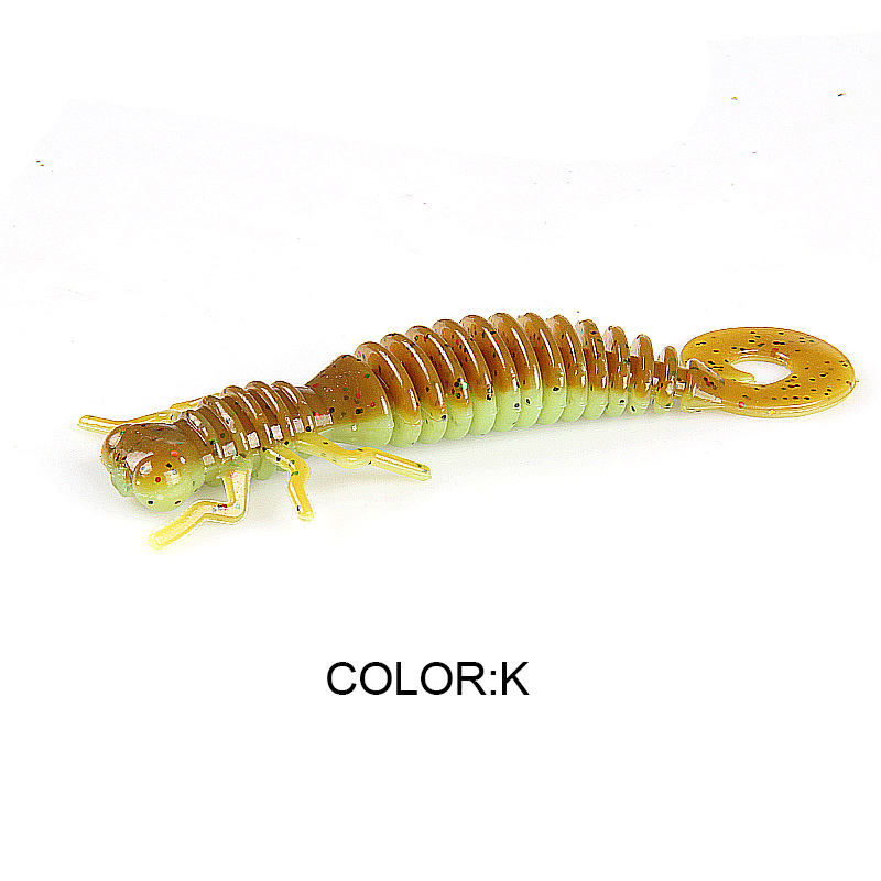 2019 Larva Soft Lures Artificial Lures Fishing Worm Silicone Bass Pike Minnow Swimbait Jigging Plastic