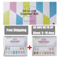 12pcs 8ml Brand BB Cream Glow Serum Ampoule Add Foundation Niacinamide/peptide For Effective Brightening Anti-aging