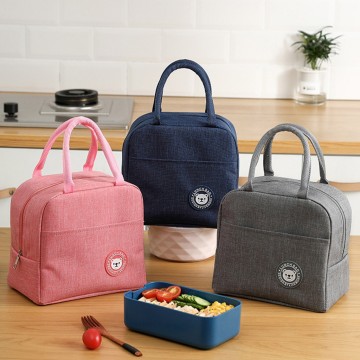 Female Lunch Food Box Bag Fashion Insulated Thermal Food Picnic Lunch Bags for Women kids Men Cooler Tote Camping Bag Case