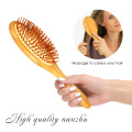 1Pc Bamboo Wooden Bristle Needle Massage Scalp Anti-static Natural Bamboo Hair Brush Comb Improve Hair Growth Prevent Hair Loss