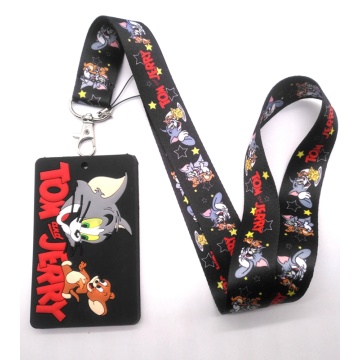 New cartoon 1 PCS cat mouse Neck Strap Lanyards Badge Holder Rope DIY Key Chain Accessories