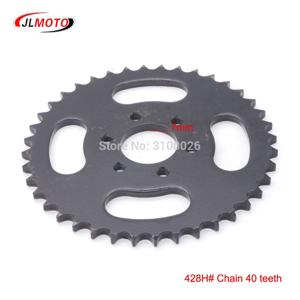 ATV 40T Sprocket Fit for China 150CC 200CC 250CC 428H# Chain Drive China UTV Go Kart Buggy Quad Bike Scooter Motorcycle Parts