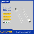 In-line LED3MM red high power lamp beads