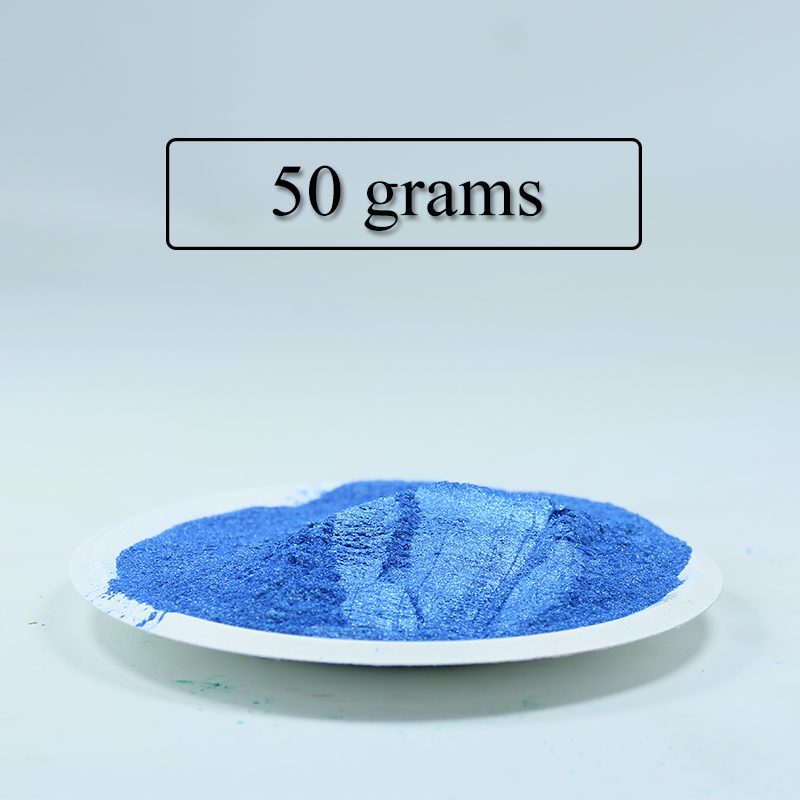 #4600 Sparkling Blue Pearl Powder Pigment Christmas Decorations for Home Automotive Coatings Arts Crafts 50g Mica Pearl Powder