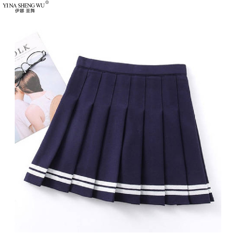 High Waist Pleated Skirt Kawaii Harajuku Skirts Women Girls Japanese Korean Girls Lolita A-line Short Skirt School Uniform Skirt