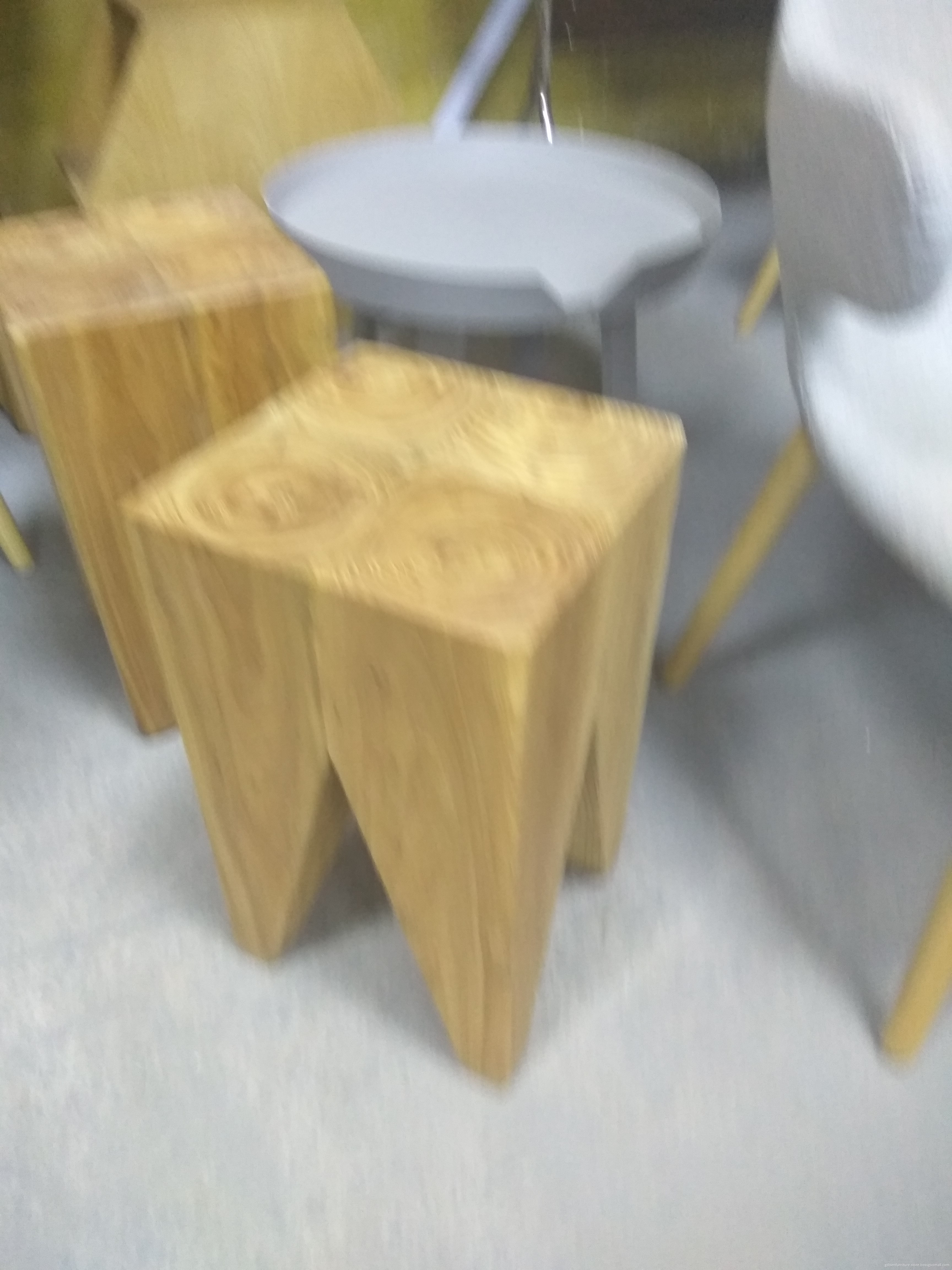 solid Wood Natural Side Table square table