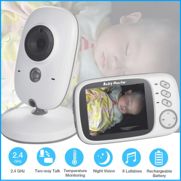 NEW VB603 3.2 inch LCD Baby Monitor Nanny Temperature Monitoring Lullaby 2 Way Audio IR Night Vision Security Temperature Camera