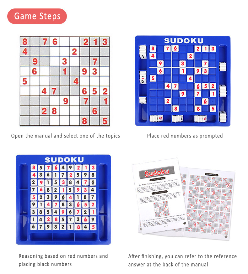 Math Toys Nine Palace Sudoku Plate Game Children Develop Logical Thinking Reasoning Training Classic Learning & Education Toys