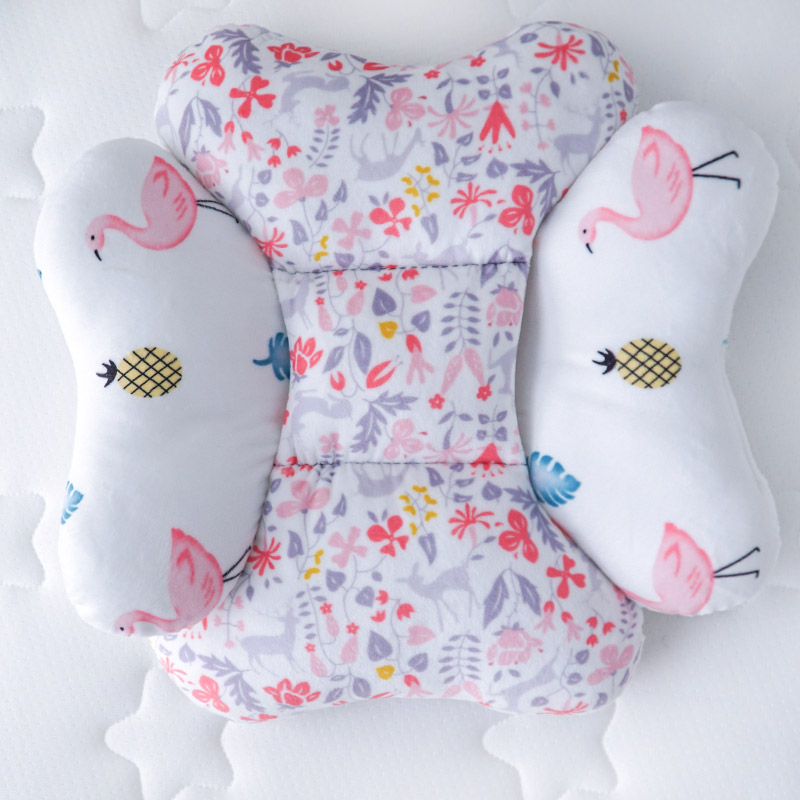Muslinlife Cotton Car Seat Baby Pillow Infants Baby Head Support Pillow Sleep Kids Cushion Pillows Anti-Static Dropship