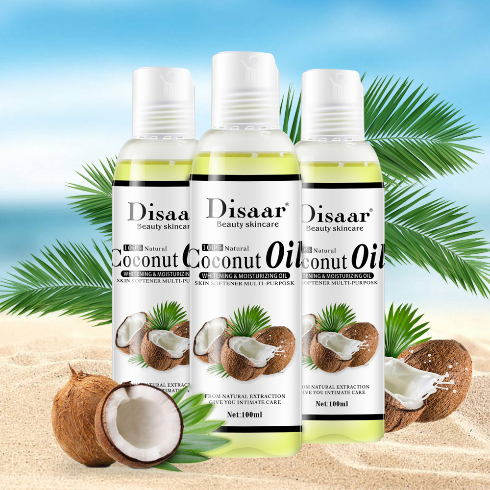 Disaar Coconut Body Soothing Oil Brighten Skin Color Soothing Oil Body Massage Soothing Care Oil