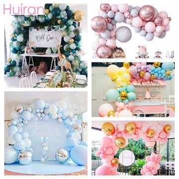 Macaron Balloon Garland Arch Kit Birthday Party Decor Kids Adults Baby Shower Wedding Birthday Party Supplies Confetti Globs