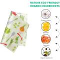 Reusable Beeswax Food Storage Wraps Zero Waste Cling Sandwichs Wrappers Sustainable Bowl Cover Eco Friendly Bees Wax Food Wraps