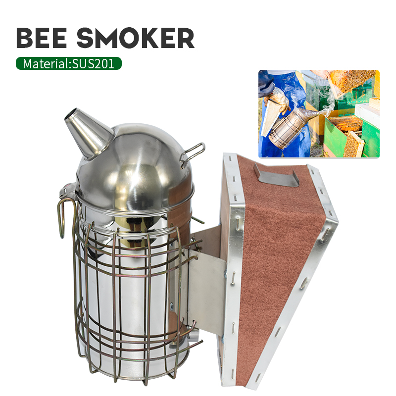 Beekeeping Stainless Steel Manual Bee Smoke Transmitter Kit Beekeeping Tool Apiculture Beekeeping Tool Bee Smoker
