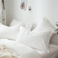 2/3Pcs/set White Fringed Tassel Duvet Cover Set Polyester Comforter Bedding Set US EU Sizes NO SHEET
