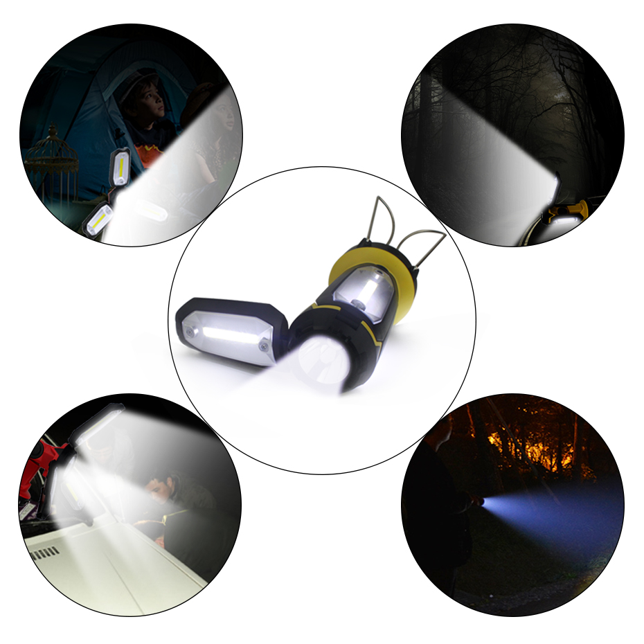 Lantern Spotlight Lampe Led Werklamp Rechargeable Portable Work Light Lamp For Flashlight Waterproof Emergency Lighting