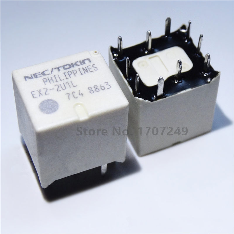 100% New Original EX2 EX2-2U1 EX2-2U1S EX2-2U1L EX2-2U1J DC12V Automotive Relays 10Pins 25A 12V On board central locking relay