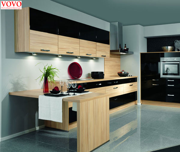 Melamine kitchen units