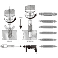 ANENG 6PCS/Set HSS Damaged Screw Extract Or Broken Breakage Heads Crew Extractors Wood Bolts Remover Extract Drill Tool