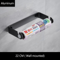 Creative kitchen paper towel holder under the cabinet adhesive aluminum bathroom towel holder garage toilet paper holder storage