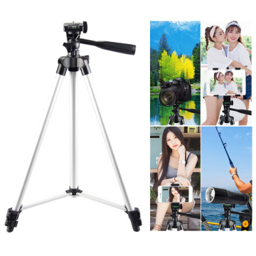 50/110/130/150cm Lightweight phone Tripod Adjustable Height Three Sections 1/4 Inches Screw Smartphone Photography Video DSLR