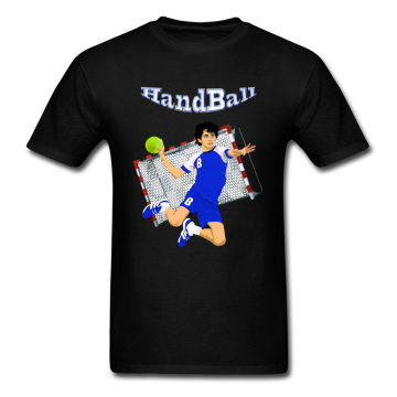 Cool 2018 Handball Player Men T-shirt Black T Shirt Summer Fall All Cotton Short Sleeve Crew Neck Fashion Sweatshirt