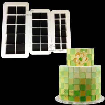 3 pcs Geometry fondant cookie cuttter cake mold fondant mold fondant cake decorating tools Baking
