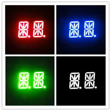 FULL COLOR SMALL SIZE 2DIGITS SEGMENT LED DISPLAY