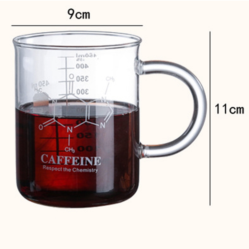 Double Wall Mug 450Ml Glass Cup Receptacle Mug Coffee Cup Thermal Insulation High Borosilicate Scale Cup Drinkware W/ Box Gift