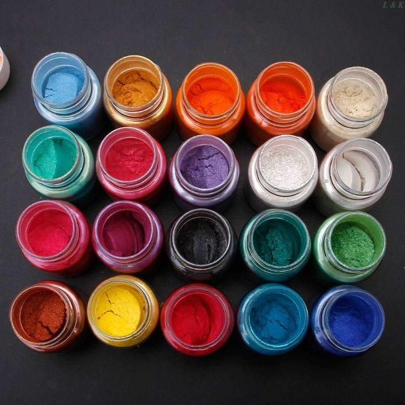 20 Colors Mica Powder Epoxy Resin Dye Pearl Pigment Natural Mica Mineral Powder l29k Dropship