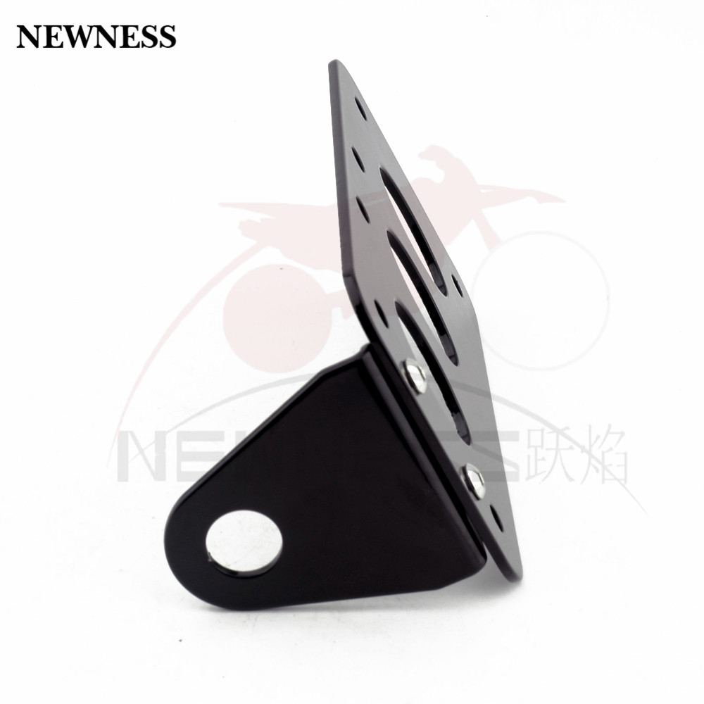 Newness Universal Motorcycle Side Mounted Tail Light Frame License Plate Bracket Retro Metal Motorcycle Accessories for harley