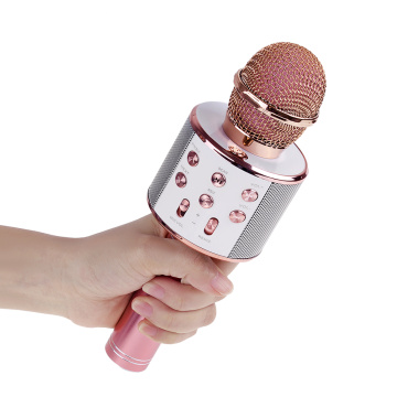 Professional Bluetooth Wireless Microphone Speaker Handheld Microphone Karaoke Mic Music Player Singing Recorder KTV 1800Mah