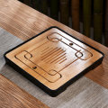 Chinese Kung Fu Tea Set Tray Bamboo +Melamine Tea Tray Tea Accessories Water Storage Tea Board Tools Tea Serving Teapot Tray Set