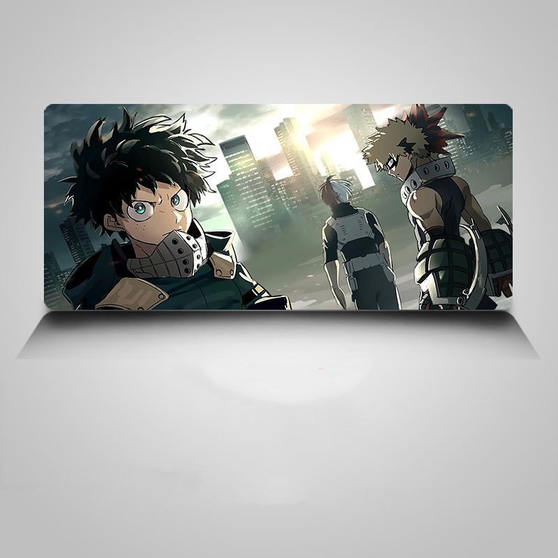 My Hero Academia waterproof Compute Mouse Pad Gaming Mousepad Anti-slip Natural Rubber with Locking Edge Mouse Mat
