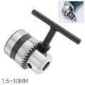 1.5-10mm Angle Grinder Hand Electric Drill Special Chuck Power Tool Accessories with Fine Rolling Tooth and Drill Bits