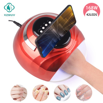 XZMUV With Phone Holder High Power Nail Dryer Led Uv Lamp Quick Drying Motion Sensing Gel Nail Polish Nails Lamp Manicure Tools