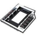 Universal 2.5 2nd 9.5mm Ssd Hd SATA Hard Disk Drive HDD Caddy Adapter Bay For Cd Dvd Rom Optical Bay 9.5mm 2.5" HDD Box Case