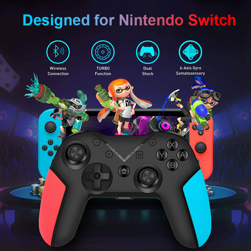 Bluetooth Gamepad Wireless Joystick Game Controller For Nintendo Switch Pro Turbo Function Controller Gamepad For Switch Console