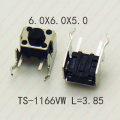 20PCS 6X6 H=4.3/4.5/5/5.5/6.5/7MM Series Micro Push Button Switch 90Degree Horizontal Type Momentary Tact Switch with Stand