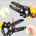 Portable Wire Stripper Decrustation Pliers Crimper Cable Stripping Crimping Cutter Hand Tool with Manganese Steel for Electrical