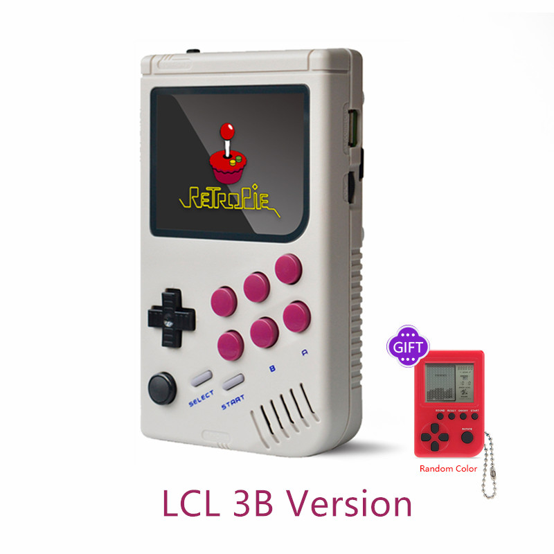 New 2.0 LCL Pi Boy Video Game Console Raspberry Pi For Retro Game Boy Portatil Classic Handheld Game Players Raspberry Pi 3B/A+