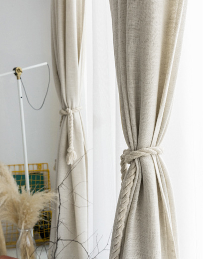 Plain Dyed Linen Curtain