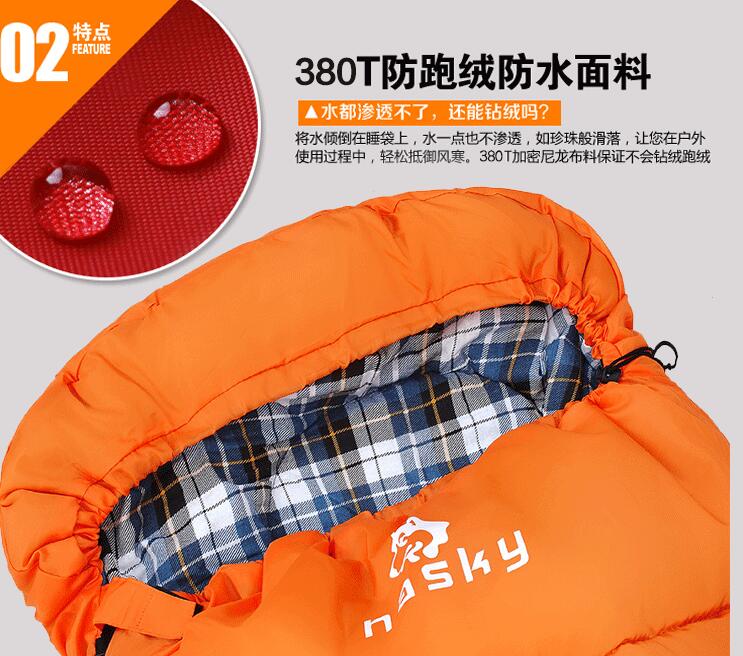 Jungle King 2017 new outdoor camping equipment cotton sleeping bags wholesale adult camping supplies envelopes mutual bags